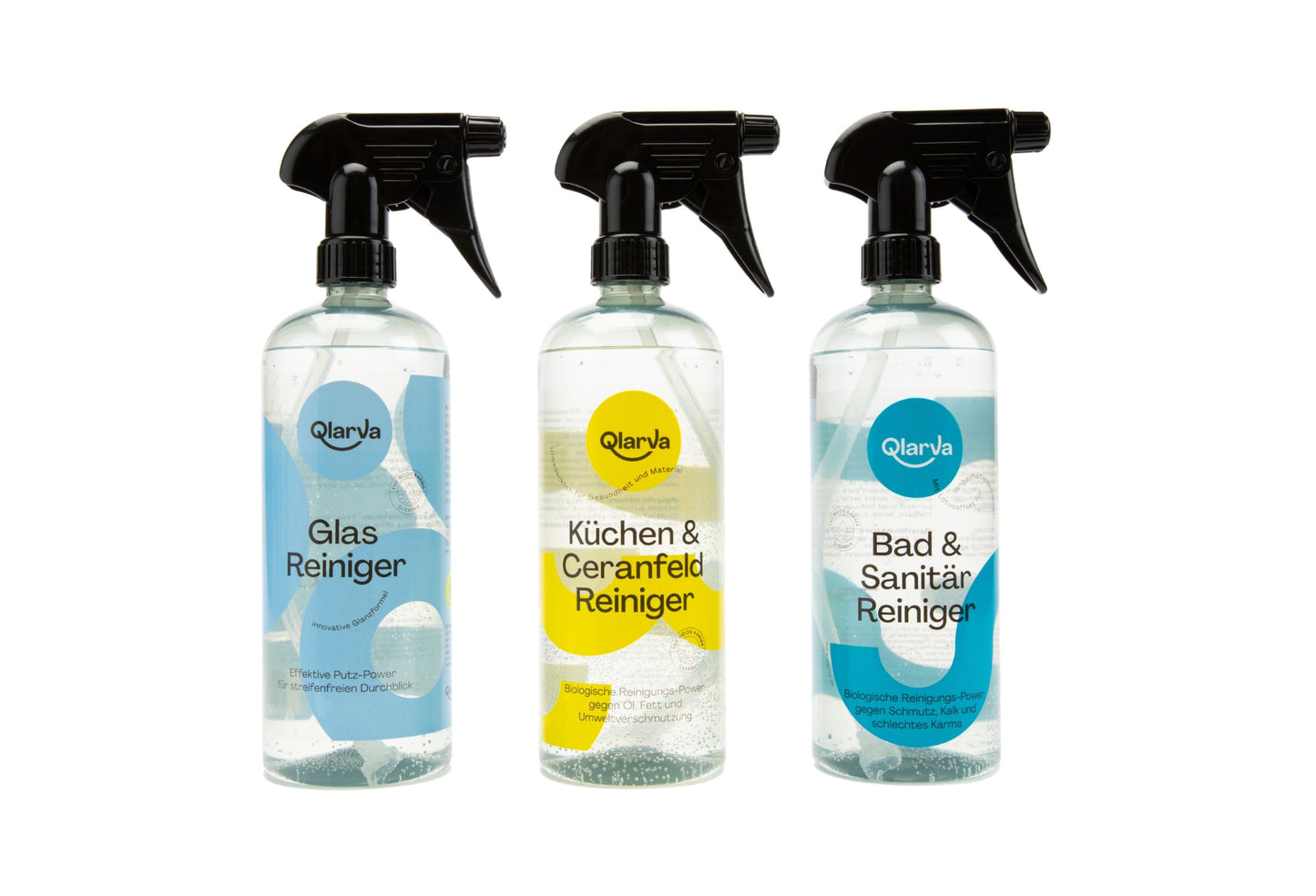 QLARVA Reinigungsbundle: Effektive Reinigung für Bad & Küche