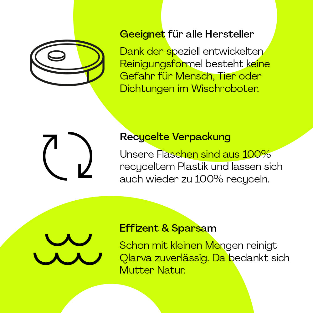 QLARVA Wischroboter Reiniger - effektiv & umweltfreundlich