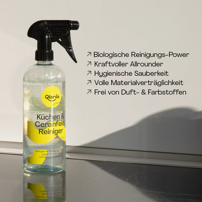 QLARVA Sauberkeitskomplettset: Bad- & Küchenreiniger für strahlende Hygiene