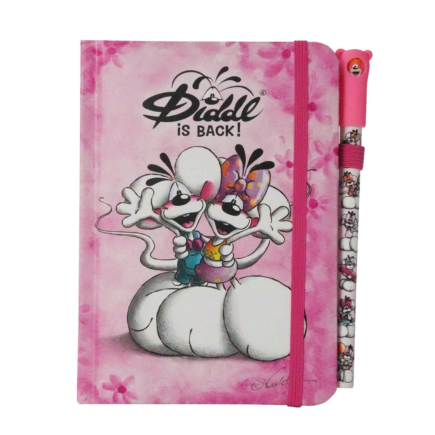Diddl Notizbuch A6 mit Stift Rosa – Original Schreibset für Schule & Alltag