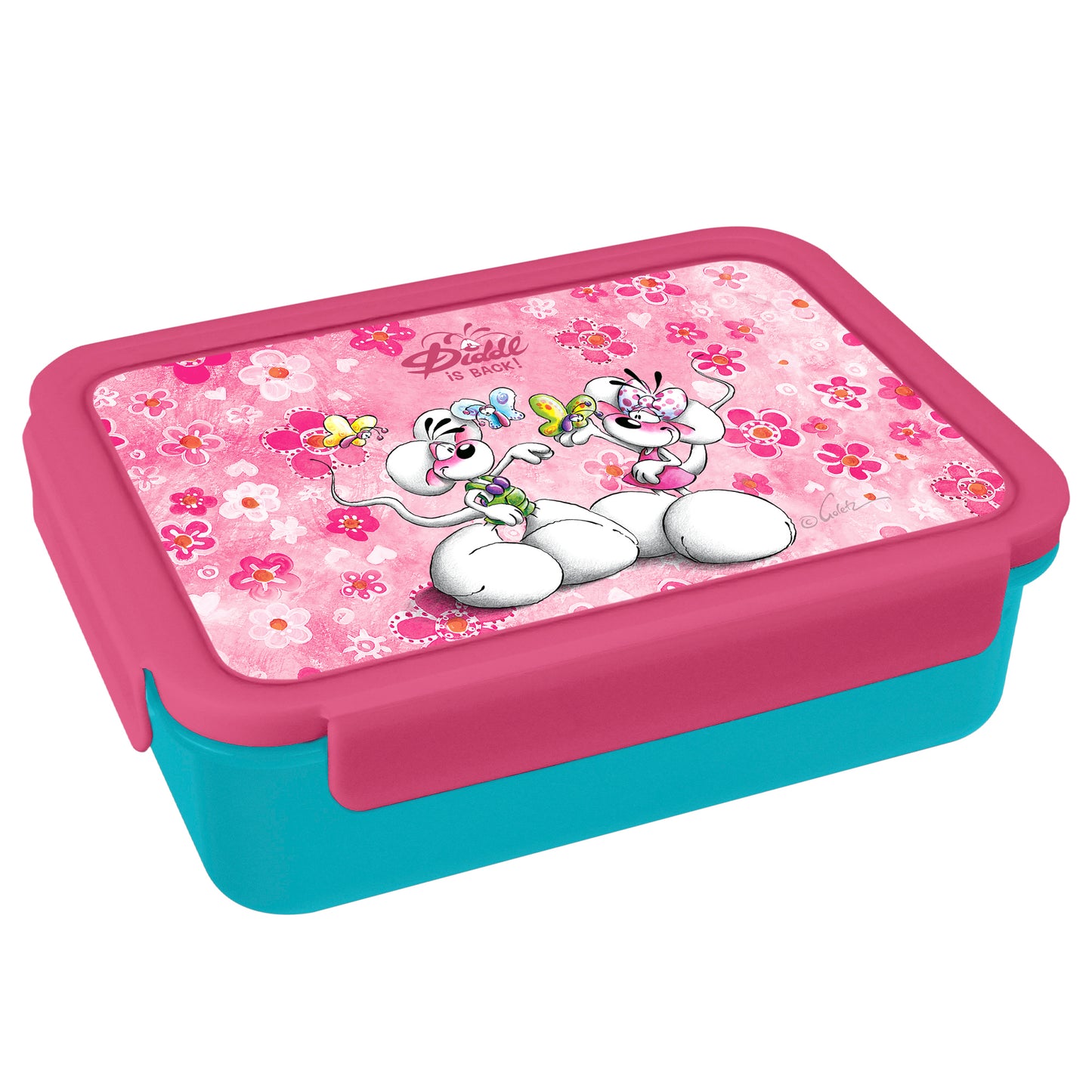 Diddl Lunchbox Rosa – Original Brotdose für Schule, Kindergarten & Freizeit